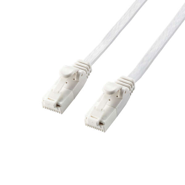 Cat6A準拠LANケーブル(フラット・ツメ折れ防止) - LD-GFAT/WH50