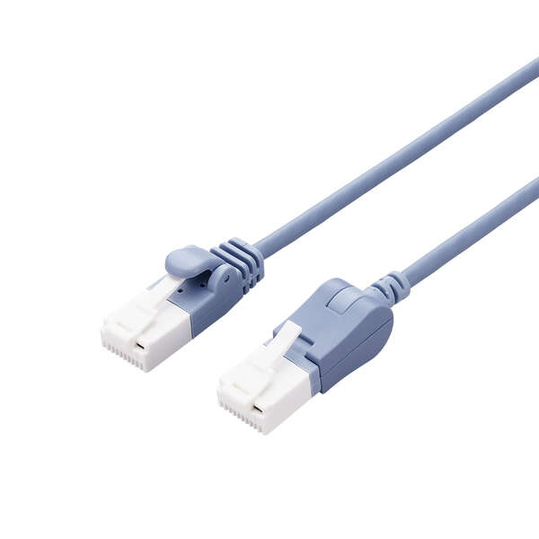 Cat6A準拠LANケーブル(片側垂直方向スイングコネクター) - LD