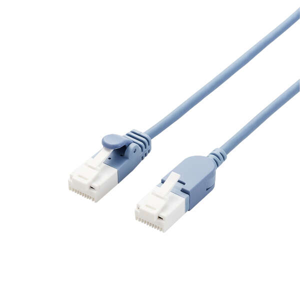 PAN-OUT LANケーブルコネクタ JAOSSPS6TGMW 10個入り Cat6A LANケーブル(片側水平方向スイングコネクター) - LD-GPATSW/BU20