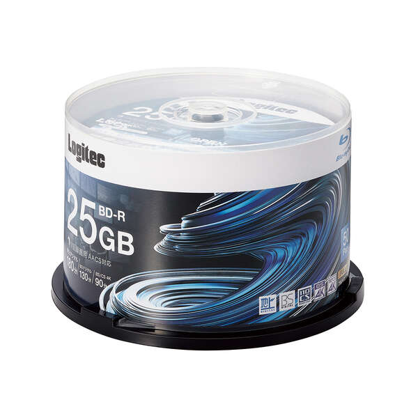 BD-R(AACS対応)25GB(50枚)メディア - LM-BR25VWS50W