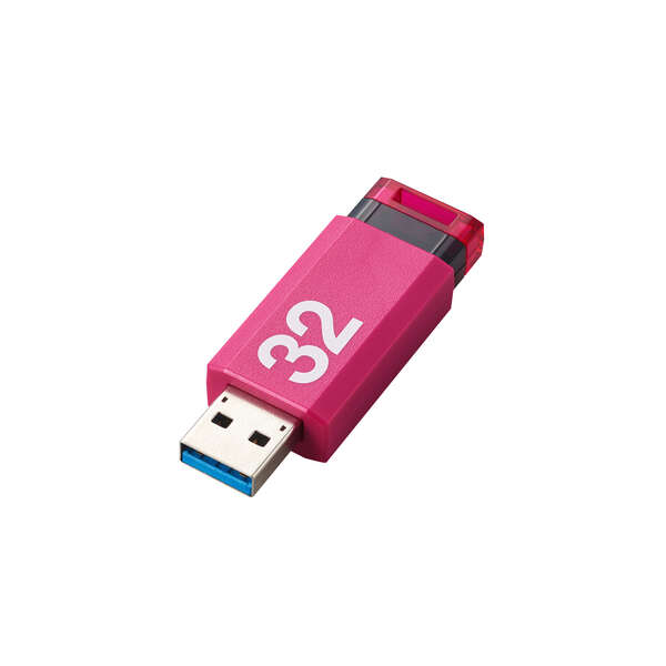 USB2.0 ノック式メモリ 32GB - MF-APKU2032GPN