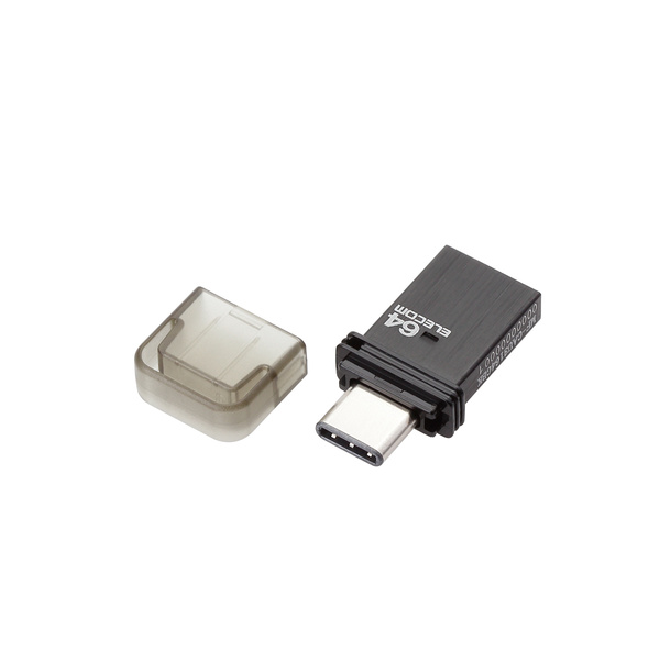 USB Ｔｙｐｅ-Ｃメモリ(ブラック) - MF-CAU3164GBK