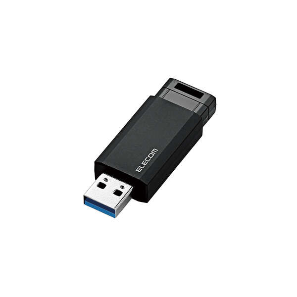 USB3.2(Gen1) ノック式メモリ 64GB MF-PKU3064GBK/E