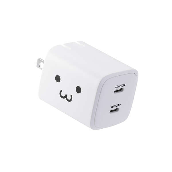 USB Power Delivery 40W AC充電器(C×2) - MPA-AC10640WF