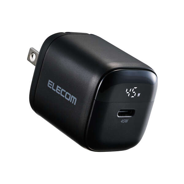 電力ディスプレイ付き AC充電器 (45W/C×1) - MPA-AC13145BK