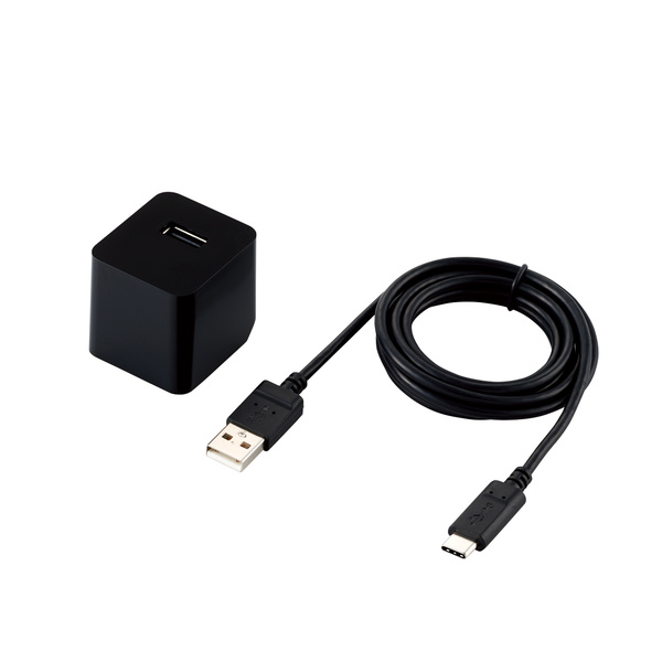 12W A-Cケーブル付属 AC充電器 - MPA-ACC12BK