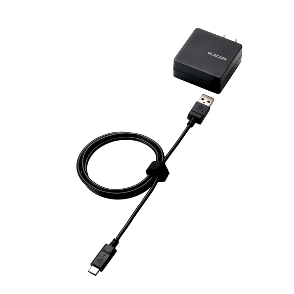 TYPE-C ケーブル同梱 AC充電器 - MPA-ACCCS104BK