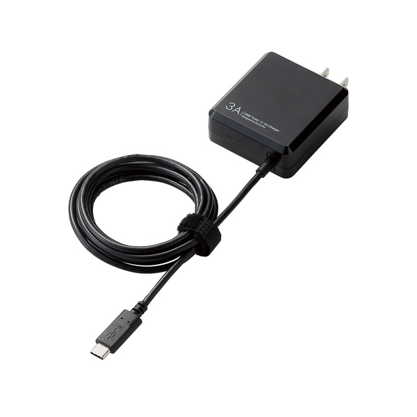 AC充電器（Type-Cケーブル一体型 3.0A） - MPA-ACCFC154BK