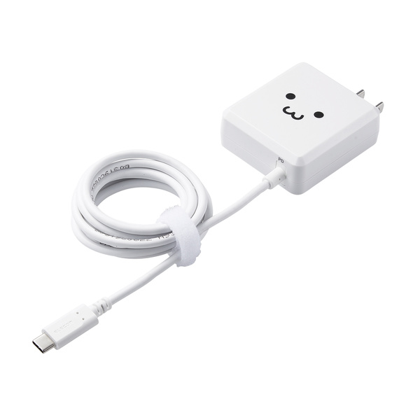 USB PD対応 USB AC充電器 (USB PD18W/Type-C一体型) - MPA-ACCP04WF