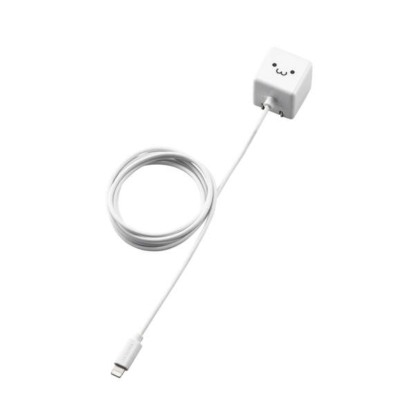 5W Lightningケーブル一体型 AC充電器 - MPA-ACL02WF
