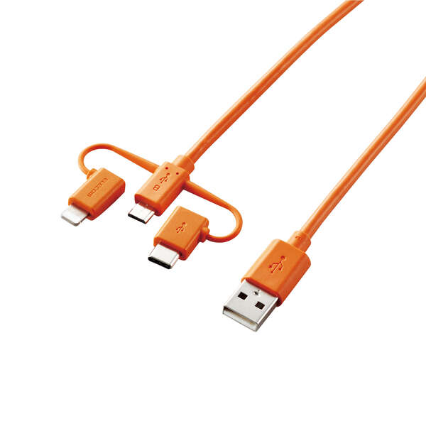 防災用3in1スマートフォン用USBケーブル - MPA-BAMBLC20DR