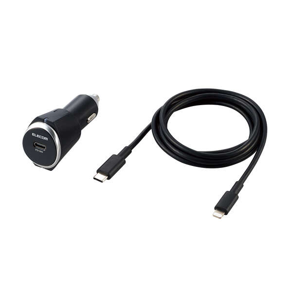 車載充電器(USB PD18W・USB-C・USB-C-Lightningケーブル付属) - MPA