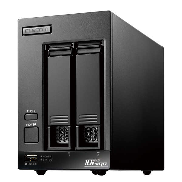 デスクトップ2ベイ WSIoT2022forStorage Standard搭載NAS(16TB) - NSB-72D16TS22