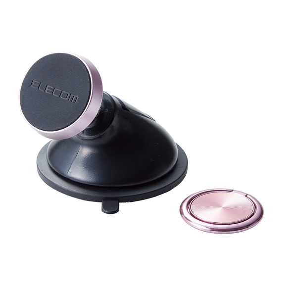 スマホ用車載マグネットホルダー（強力ゲル吸盤） - P-CARS08PN