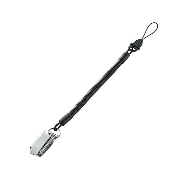 スマートフォン用クリップストラップ/メタル/50cm - P-STCM50BK