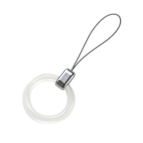 フィンガーストラップ/クリア/クリアシルバー &me - P-STFCRSV