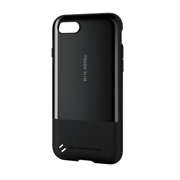 iPhone8(ELECOM携帯ケース付き) iPhone 8用TOUGH SLIM LITE - PM-A17MTSLBUL