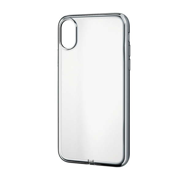 iPhone XS用ソフトケース/極み/サイドメッキ - PM-A18BUCTMSV