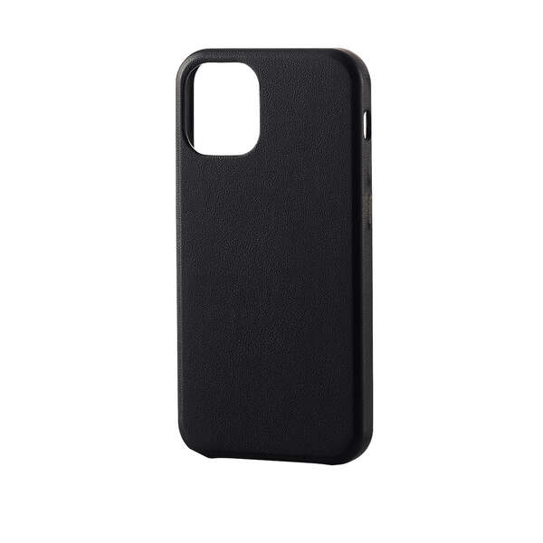 やむ iPhone12 mini 専用 レザーケース ブラック×レッド ELECOM アウトレット iPhone 12 mini レザーケース ブラック