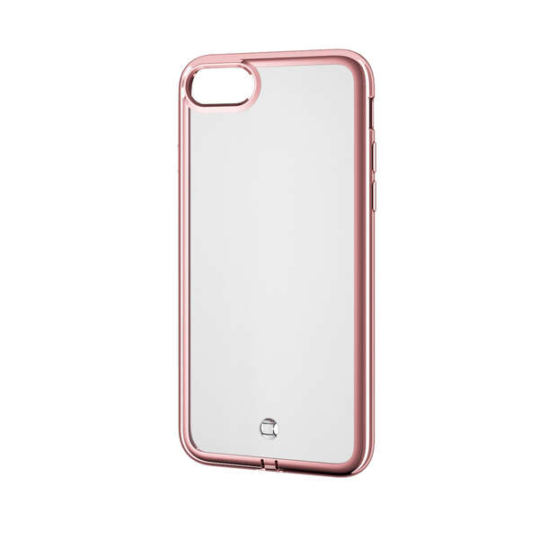 iPhone SE 第3世代 ソフトケース 極み サイドメッキ ローズゴールド