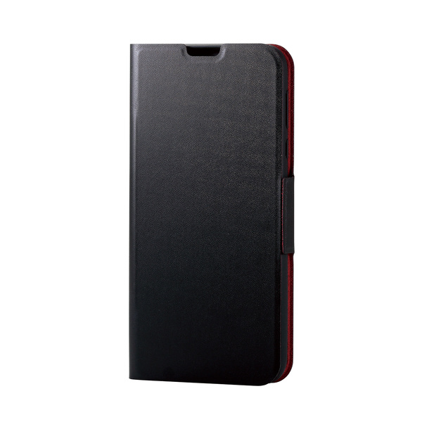 AQUOS R2用ソフトレザーカバー/薄型/磁石付 - PM-AQR2PLFUBK