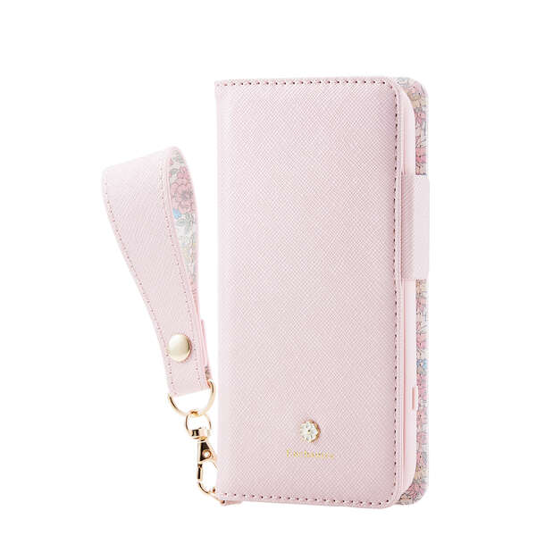 らくらくスマートフォン ソフトレザーケース Enchante'e 磁石付