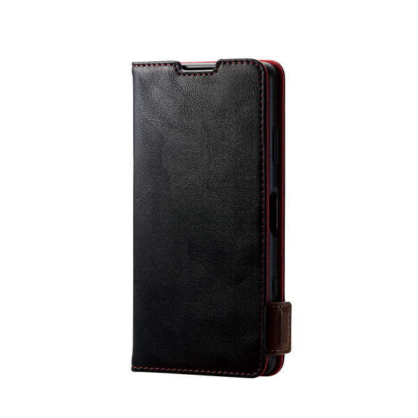 Xperia Ace II ソフトレザーケース ステッチ 磁石付き 手帳型 - PM