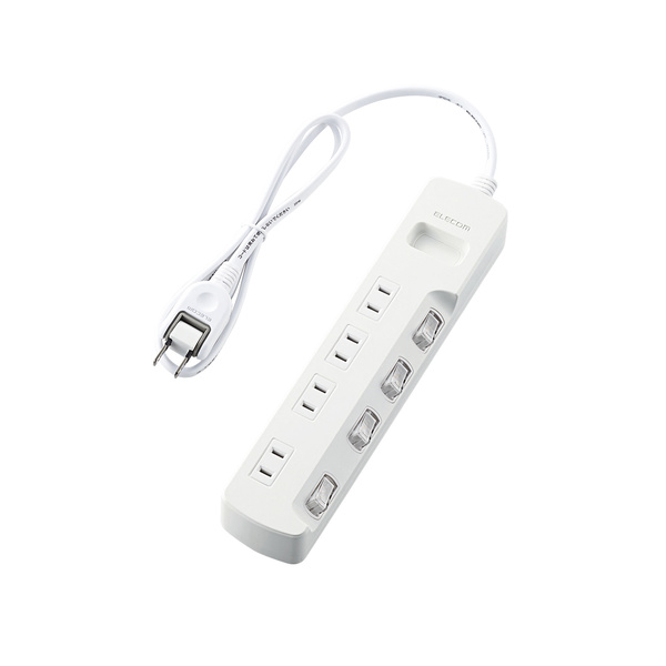 個別スイッチ付 省エネタップ - T-E5A-2410WH