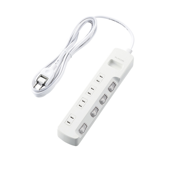 個別スイッチ付 省エネタップ - T-E5A-2430WH