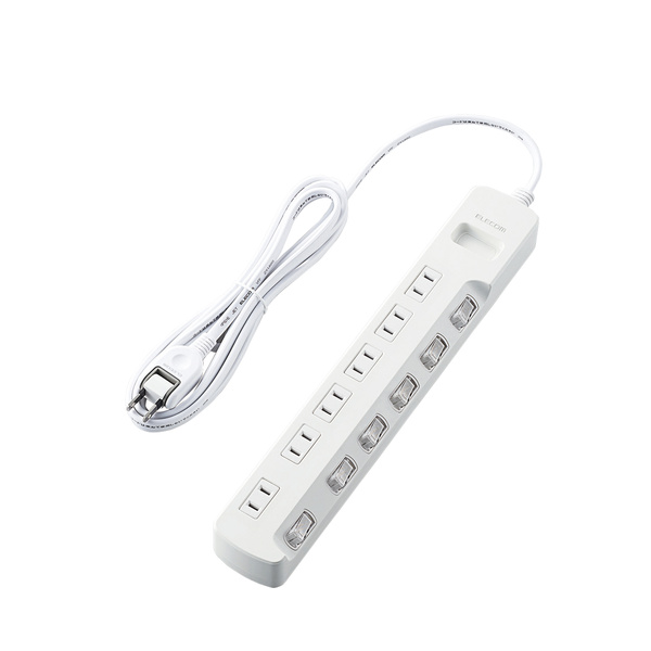 個別スイッチ付 雷ガードタップ - T-K5A-2625WH