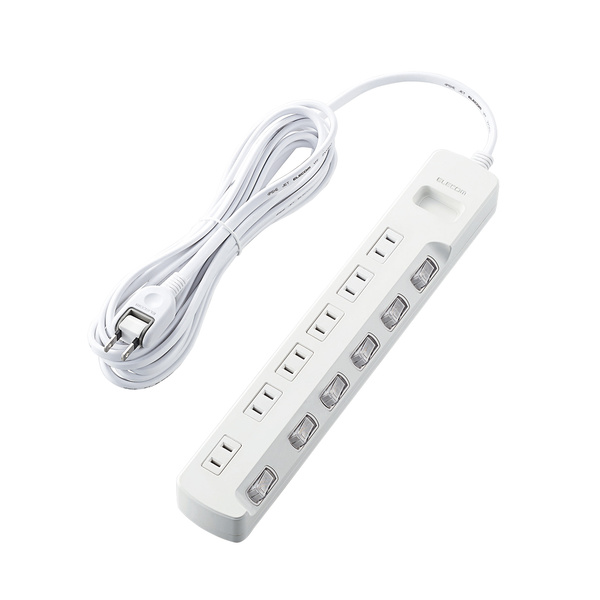個別スイッチ付 雷ガードタップ - T-K5A-2650WH