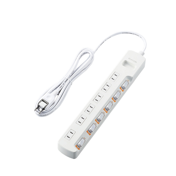 買蔵楽天 ☆【5個セット】エレコム 省エネタップ/無灯個別スイッチ/雷ガード付/6個口/2.5m/ホワイト T-K5B-2625WHX5 電源タップ  - LITTLEHEROESDENTISTRY