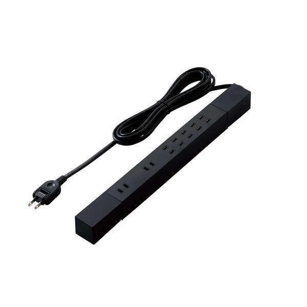 高機能磁石あり7口タップ3m - T-KF02-2730BK