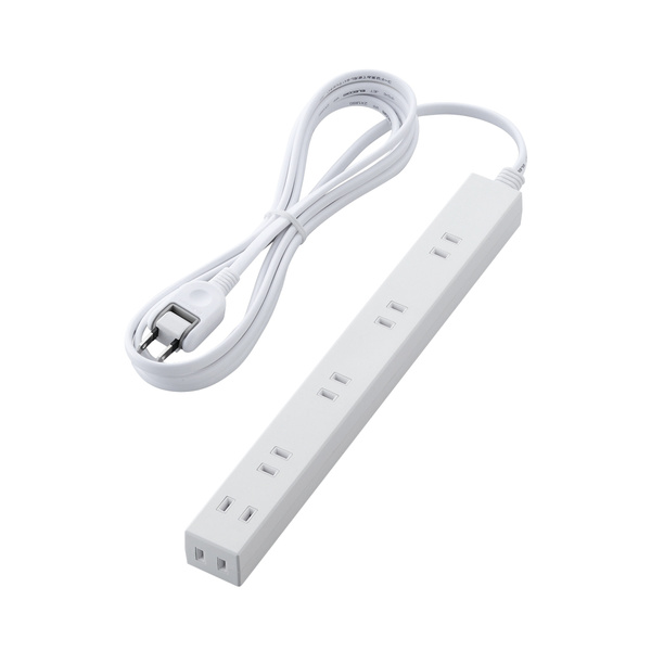 ほこり防止シャッター付きスリムタップ - T-NSL-2630WH