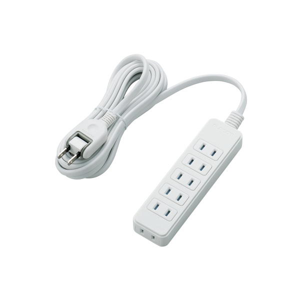 ほこりシャッター付き電源タップ - T-ST02-22630WH