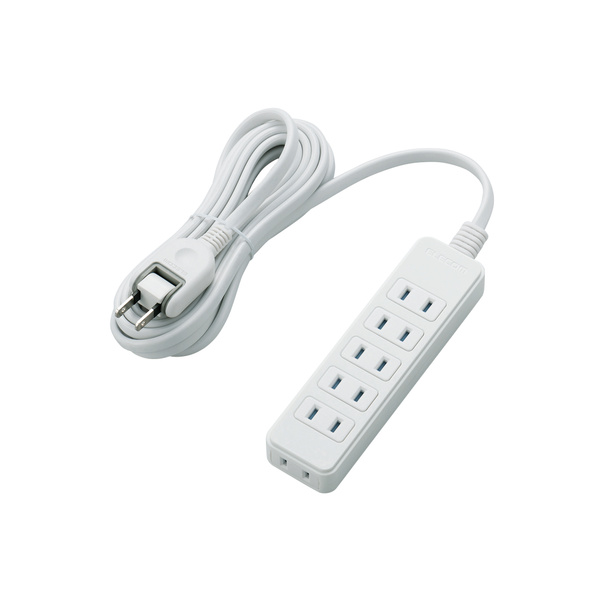 シャッタータップ／６個口／３ｍ／ホワイト - T-ST02N-2630WH