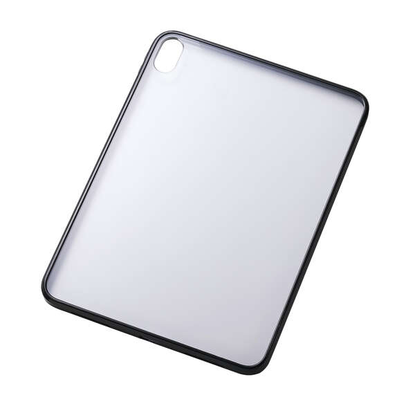 iPad(A16) クリアケース 軽量 カラーエッジ 背面クリア - TB-A25RTSLOBK