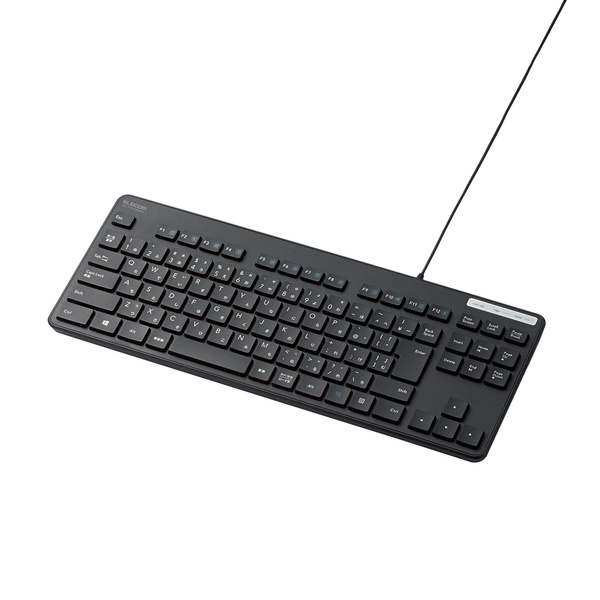 有線薄型コンパクトキーボード - TK-FCM107XBK