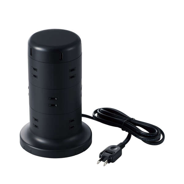 タワー型12口タップ2m - TT-U02-1220BK