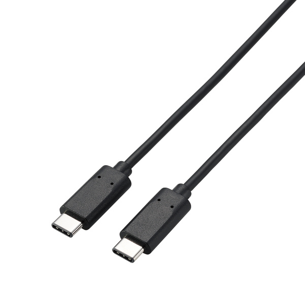 ELECOM U2C-CC30NBK2 BLACK  TYPE-Cケーブル USB2.0ケーブル(認証品、USB Type-C(TM) to USB Type-C(TM