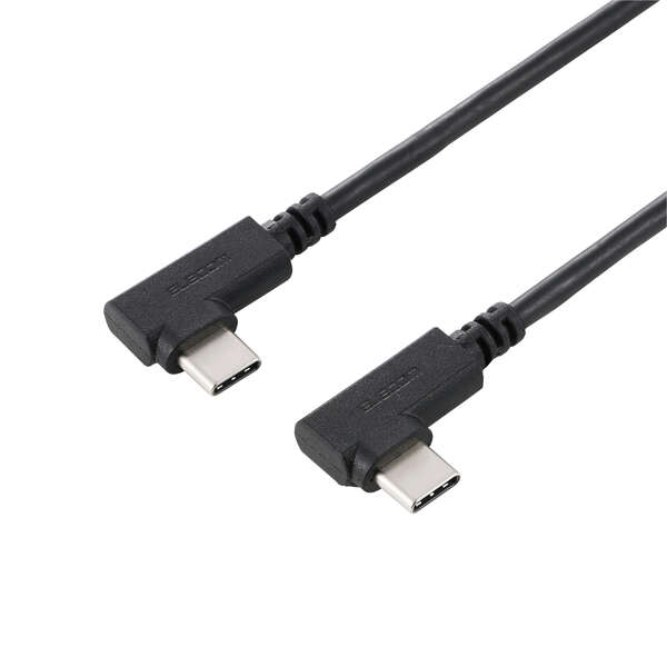 USB Type-C(TM)ケーブル やわらか両端L字タイプ - U2C-CLLY10NBK