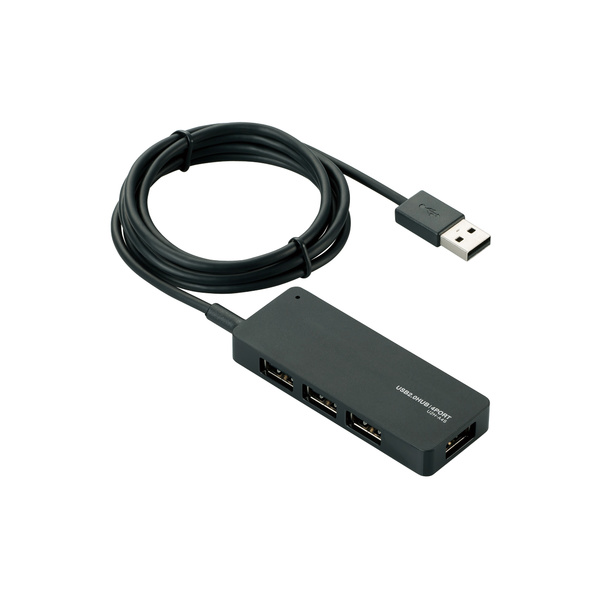 ACアダプタ付き4ポートUSBハブ - U2H-A4SBK