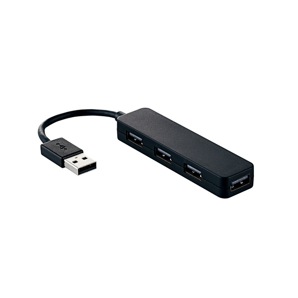 USB2.0ハブ（コンパクトタイプ） - U2H-SN4NBBK