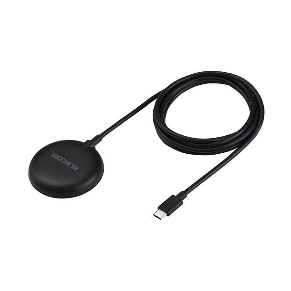 カラフルマグネットQi2規格対応ワイヤレス充電器(15W・卓上) - W-MA10BK