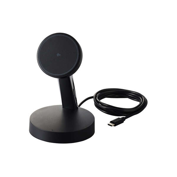 マグネットQi2規格対応ワイヤレス充電器(15W・スタンド) - W-MS10BK
