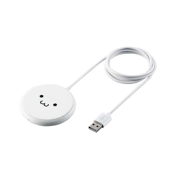 ケーブル一体型 Qi規格対応ワイヤレス充電器(5W・卓上・1ｍ) - W-QA16WF