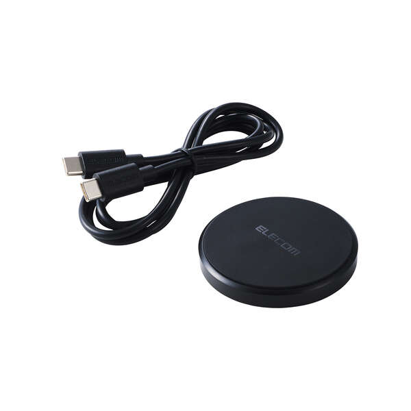 コンパクトQi規格(EPP)対応ワイヤレス充電器(12W・卓上) - W-QA28BK