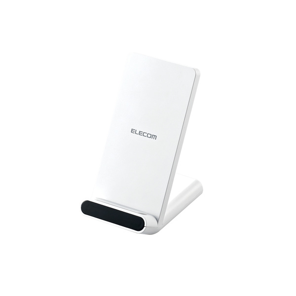 Qi規格対応ワイヤレス充電器(5W・2枚コイル・スタンドタイプ) W-QS05WH