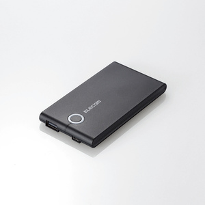 薄型モバイルバッテリー(DE-M01L-5024BK)