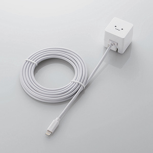 ケーブル一体型LightningAC充電器(1A) - LPA-ACLAC150WH